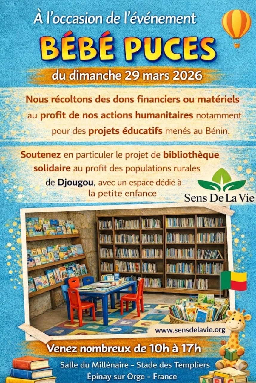 Bébé Puces 2026 : une collecte solidaire au profit de l'éducation rurale au Bénin